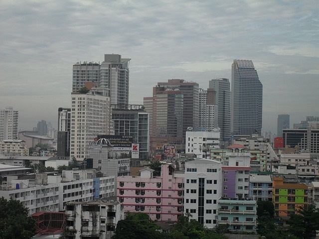 Bangkok - Skyline-Thailand -HD-Wallpapers-Backgrounds ภาพพื้นหลัง พักหน้าจอ No.10