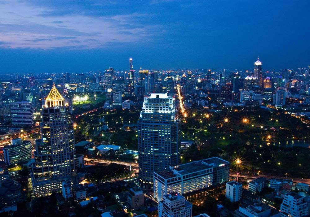 Bangkok - Skyline-Thailand -HD-Wallpapers-Backgrounds ภาพพื้นหลัง พักหน้าจอ No.10