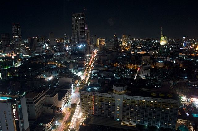 Bangkok - Skyline-Thailand -HD-Wallpapers-Backgrounds ภาพพื้นหลัง พักหน้าจอ No.10