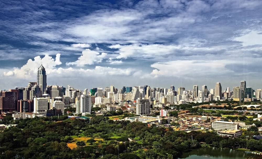 Bangkok - Skyline-Thailand -HD-Wallpapers-Backgrounds ภาพพื้นหลัง พักหน้าจอ No.10