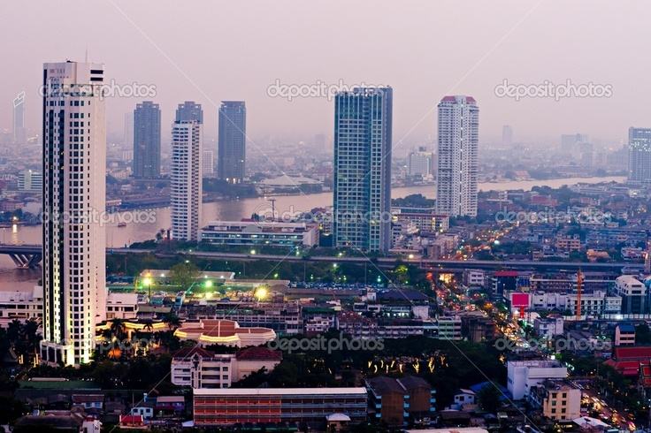 Bangkok - Skyline-Thailand -HD-Wallpapers-Backgrounds ภาพพื้นหลัง พักหน้าจอ No.10