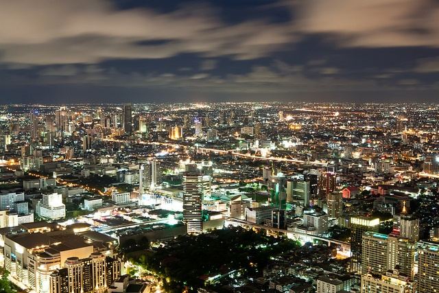 Bangkok - Skyline-Thailand -HD-Wallpapers-Backgrounds ภาพพื้นหลัง พักหน้าจอ No.10