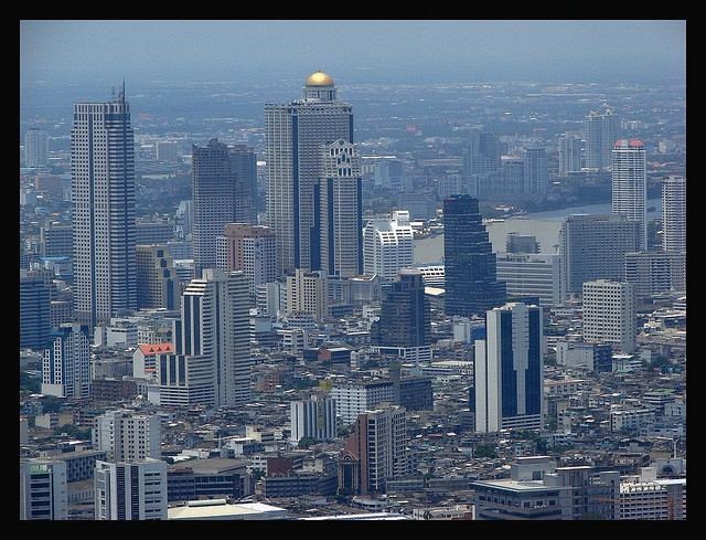 Bangkok - Skyline-Thailand -HD-Wallpapers-Backgrounds ภาพพื้นหลัง พักหน้าจอ No.10