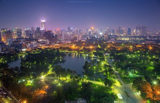 Bangkok - Skyline-Thailand -HD-Wallpapers-Backgrounds ภาพพื้นหลัง พักหน้าจอ No.11