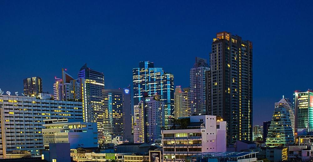 Bangkok - Skyline-Thailand -HD-Wallpapers-Backgrounds ภาพพื้นหลัง พักหน้าจอ No.11