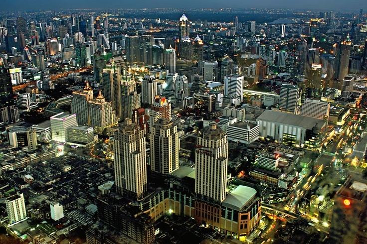 Bangkok - Skyline-Thailand -HD-Wallpapers-Backgrounds ภาพพื้นหลัง พักหน้าจอ No.11