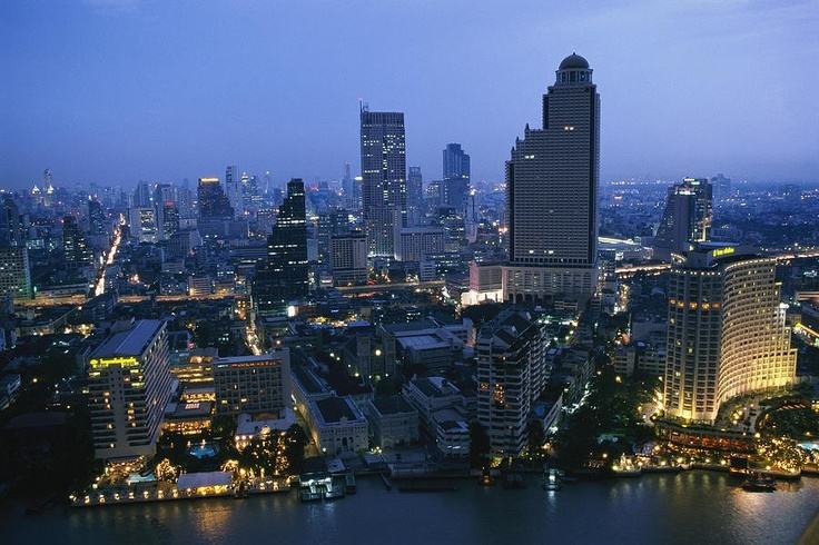 Bangkok - Skyline-Thailand -HD-Wallpapers-Backgrounds ภาพพื้นหลัง พักหน้าจอ No.11