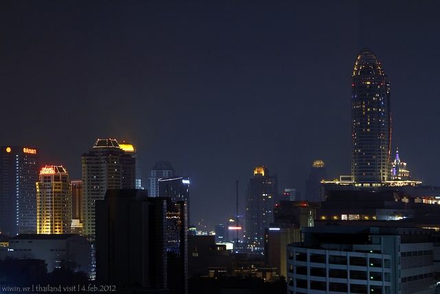 Bangkok - Skyline-Thailand -HD-Wallpapers-Backgrounds ภาพพื้นหลัง พักหน้าจอ No.11