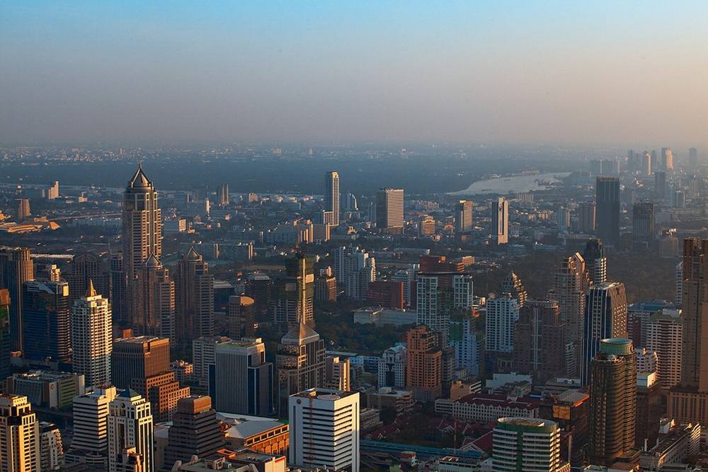 Bangkok - Skyline-Thailand -HD-Wallpapers-Backgrounds ภาพพื้นหลัง พักหน้าจอ No.11