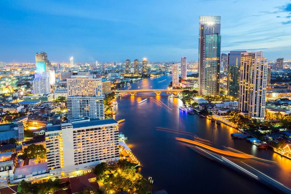 Bangkok - Skyline-Thailand -HD-Wallpapers-Backgrounds ภาพพื้นหลัง พักหน้าจอ No.11