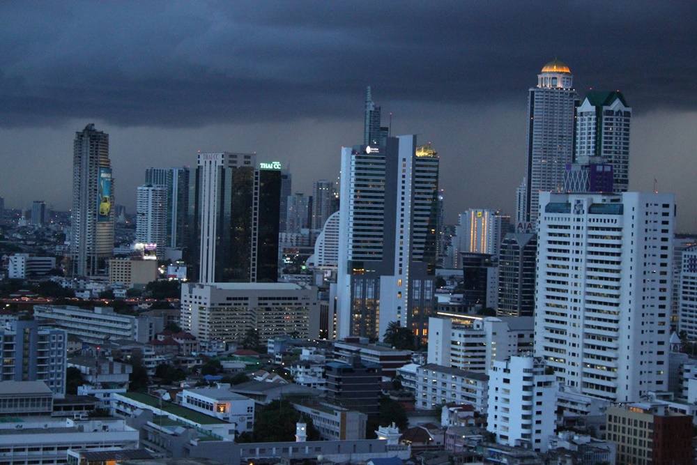 Bangkok - Skyline-Thailand -HD-Wallpapers-Backgrounds ภาพพื้นหลัง พักหน้าจอ No.11