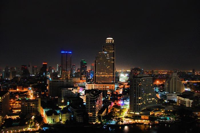 Bangkok - Skyline-Thailand -HD-Wallpapers-Backgrounds ภาพพื้นหลัง พักหน้าจอ No.11