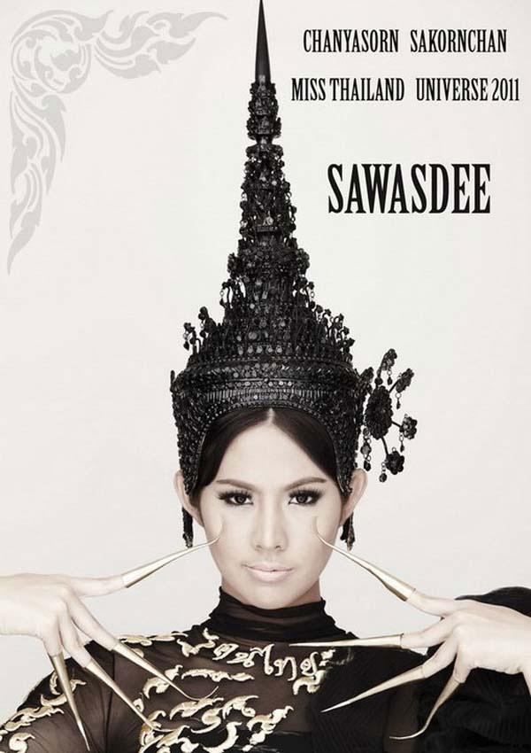 ฟ้า ชัญษร Miss Universe Thailand 2011