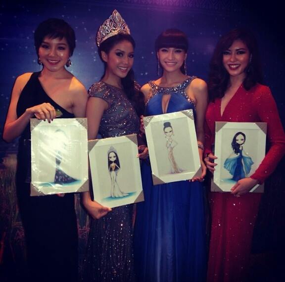 นางงามเพื่อนบ้าน มาเลเซีย,สิงคโปร์,จีน บินมาเชียร์ ลิต้า ชาลิตา อำลาตำแหน่ง MUT 2013