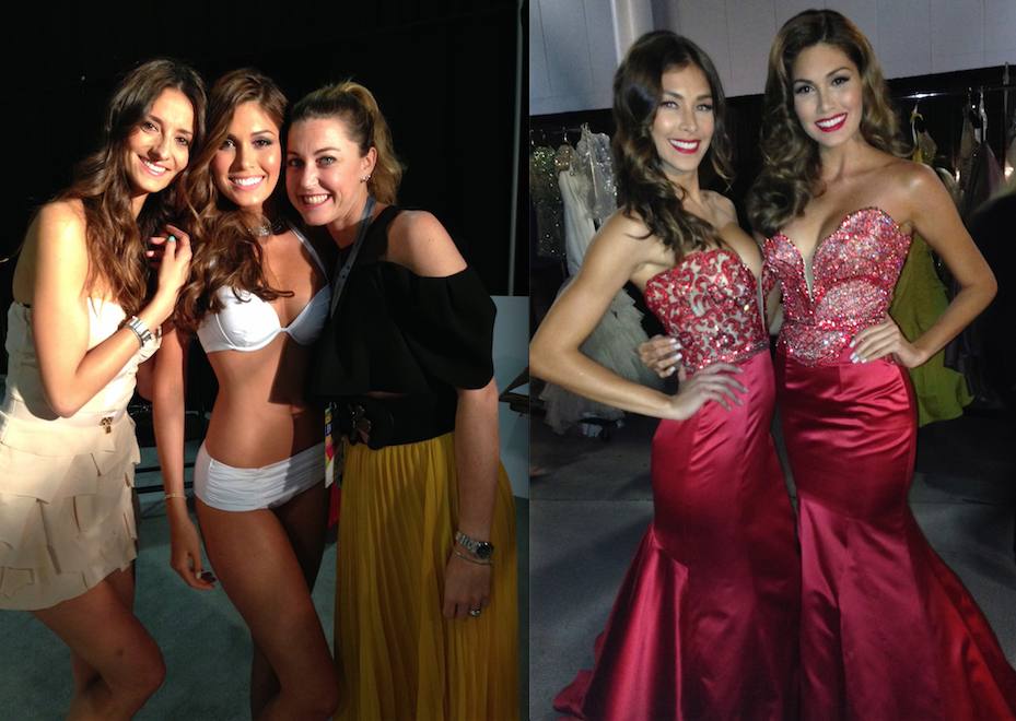 ตัวแม่ เวเน Molly-Dayana walk the runway for Sherri Hill.