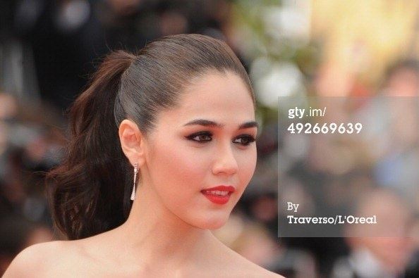 สวยสะพรืงสู้แสงแฟต!! ชมพู่ อารยา อวดโฉมเดินพรมแดงเมืองคานส์ Chompoo Araya in cannes film festival 2014