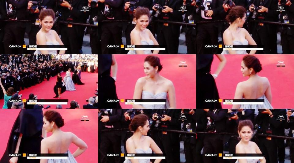 มาแล้ว!! ลุควันสองของ ชมพู่ อารยา เดินเฉิดฉายบนพรมแดงเมืองคานส์ Cannes film festival 2014