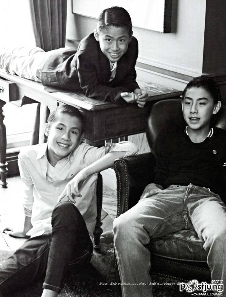 เจ เจตริน , ปิ่น เก็จมณี พร้อมลูกชายสุดหล่อทั้ง 3 คน เจ้านาย เจ้าขุน และเจ้าสมุทร @ LIPS Magazine