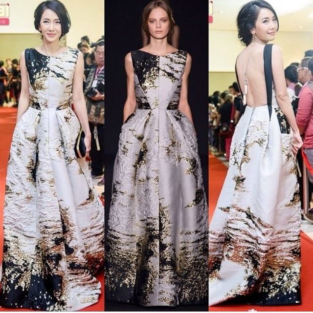 ชมพู่ -- นุ่น วรนุช ในชุดราตรียาวสุดหรูแบรนด์ดัง ระดับโลก.Alberta Ferretti 2014 Autumn/Winter Collection