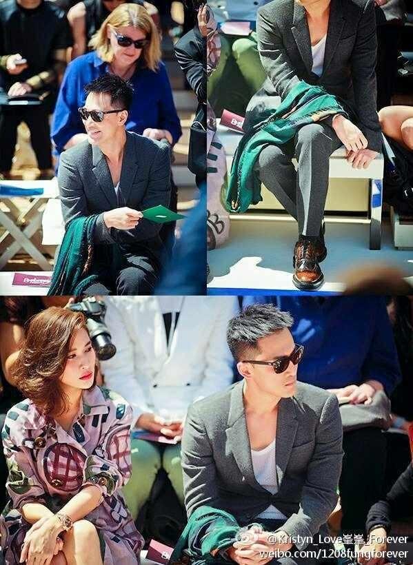 พลอย เฌอมาลย์ สวย เริศ เจิด @ Burberry Prorsum Spring 2015 Menswear Front Row