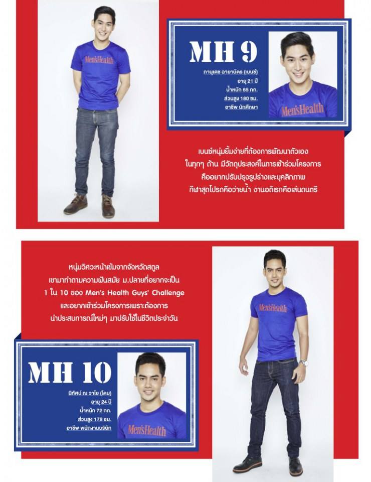 10หนุ่ม Men's Health Guy's Challenge 2014