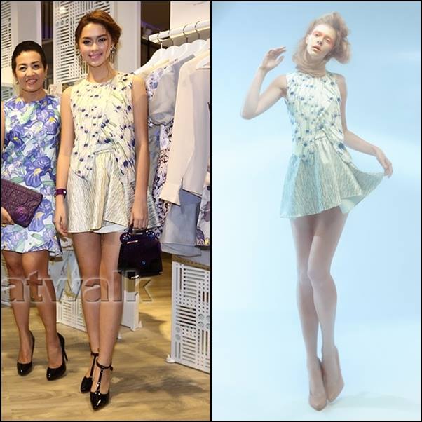 แพทริเซีย กู๊ด ในชุดแบรนด์ Curated by Ek Thongprasert