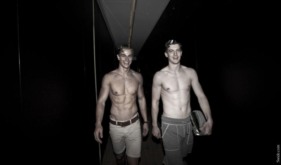 หลังเวทีแฟชั่นโชว์ Dolce&Gabbana SS15 Men's Set 1