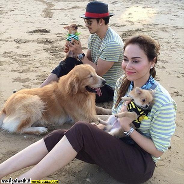 ส่องความหวานของ คู่รัก สุดน่ารัก 'อั้ม อธิชาติ - นัท มีเรีย'