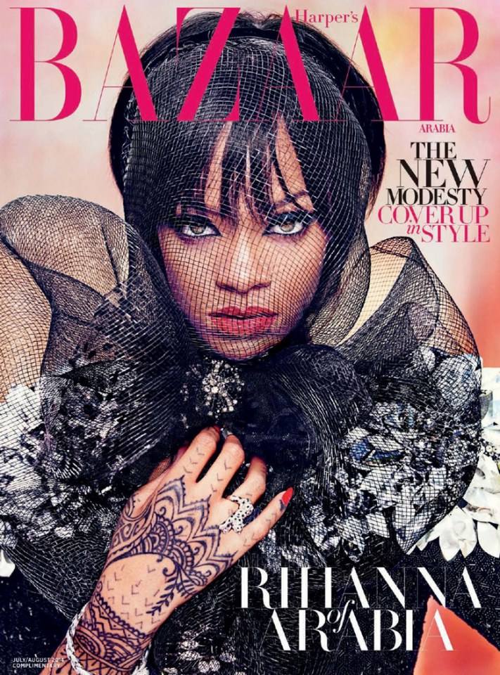 Rihanna @ Harper's Bazaar Arabia July 2014