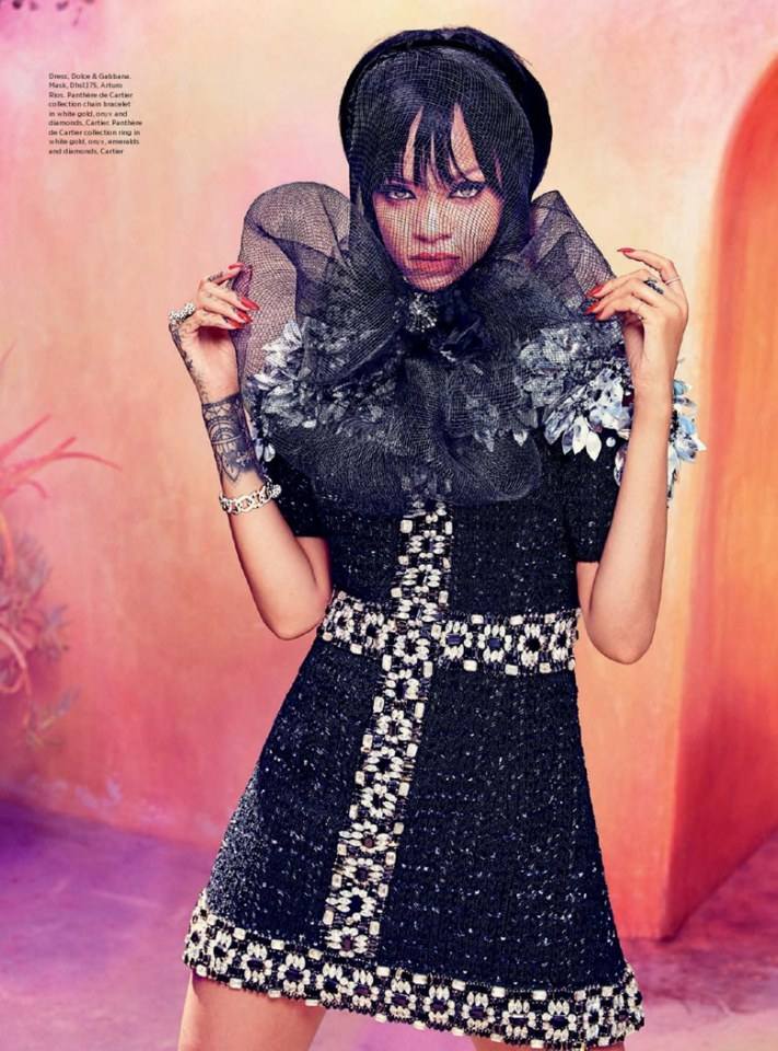Rihanna @ Harper's Bazaar Arabia July 2014