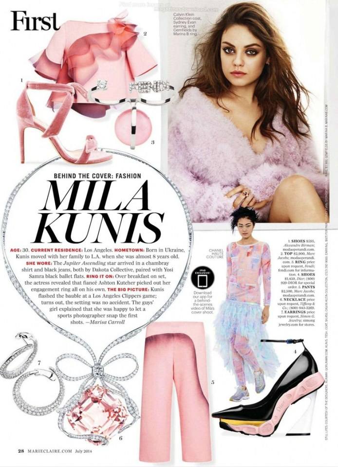 Mila Kunis @ Marie Claire US July 2014