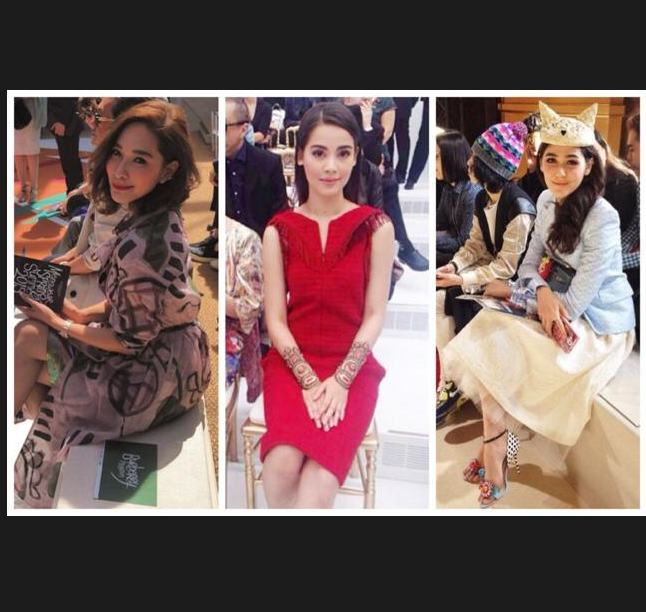 พลอย ญาญ่า ชมพู่ นักแสดงช่อง 3 ได้นั่ง Front Row ในงานแฟชั่นระดับโลก