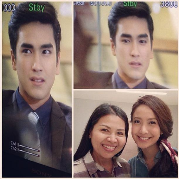 (Pic) ภาพเบื้องหลังถ่ายละคร ของหนุ่มณเดชน์ - แต้ว ณฐพร