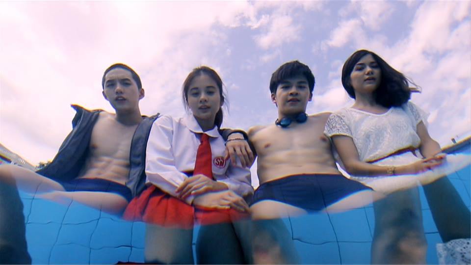 มาร์ช-จุฑาวุฒิ,ต่อ-ธนภพ,เก้า-สุภัสสรา @ เบื้องหลัง MV ฝากไว้ จากภาพยนตร์ ฝากไว้...ในกายเธอ