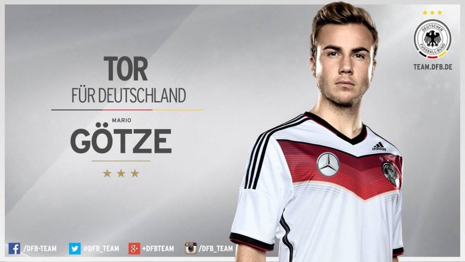 Mario G&ouml;tze  นักเตะเยอรมันที่ยิงประตู ทำให้ทีมเยอรมันคว้าแชมป์โลก