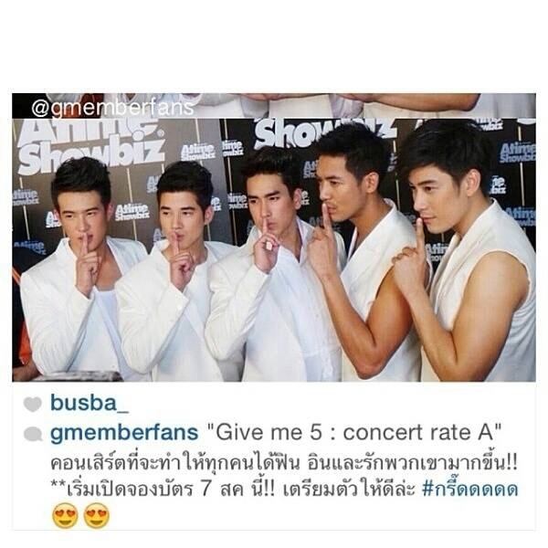 เตรียมเสียงกรี๊ดให้พร้อมกับ "Give me 5 : Concert rate A" 5หนุ่ม เวียร์ มาริโอ้ ณเดชน์ เคน เจมส์