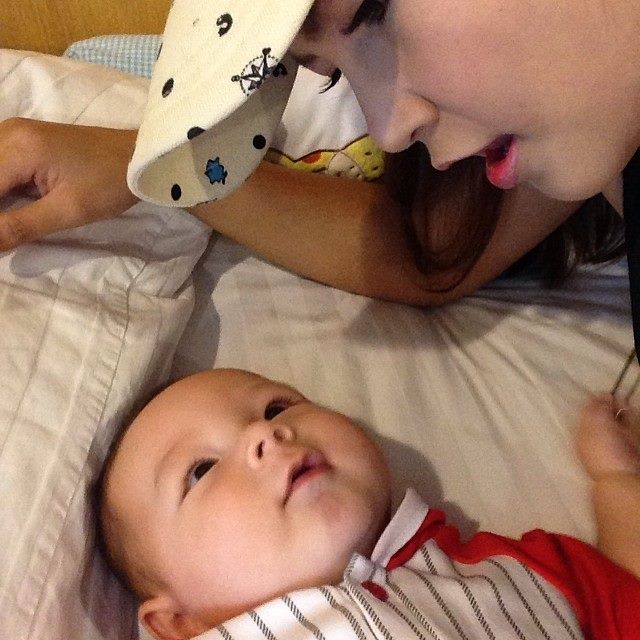 คุณแม่"โบว์ บลูเบอร์รี่ อาร์สยาม"และลูกชายสุดหล่อ"น้องฟิลิกซ์"