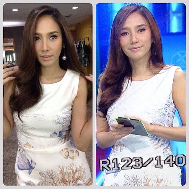 อั้ม ลุคใสๆเบาๆ ถ่ายรายการจ้อจี้!!