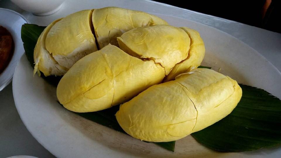 ทุเรียนนนท์ ปี57 ถึงมีน้อยแต่ก็พอได้ชิมกัน