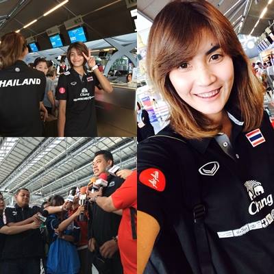 ส่งใจเชียร์นักตบสาวทีมชาติไทย ..เวิลด์กรังด์ปรีซ์ 2014