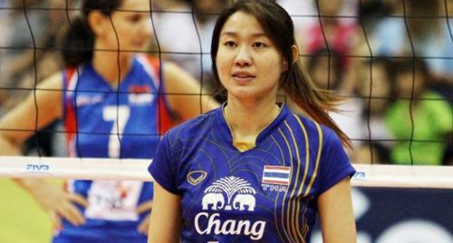 ส่งใจเชียร์นักตบสาวทีมชาติไทย ..เวิลด์กรังด์ปรีซ์ 2014