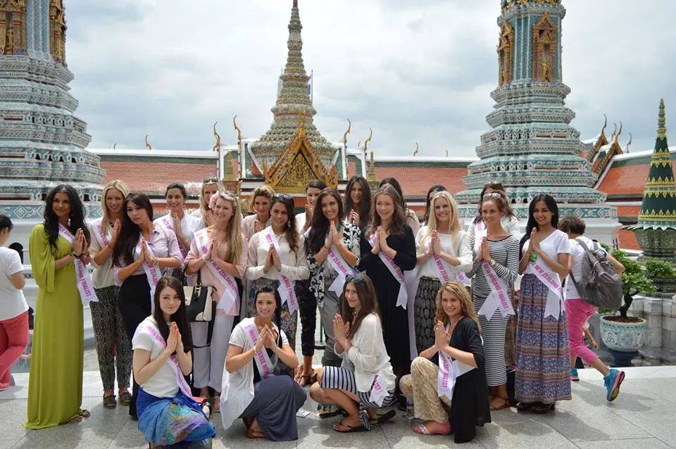 ผู้เข้าประกวด Miss Universe New Zealand 2014 เดินทางมาเก็บตัวที่ประเทศไทย