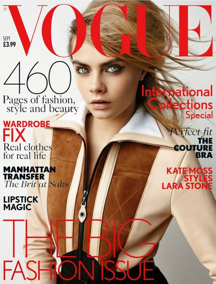 Cara Delevingne @ Vogue UK September 2014