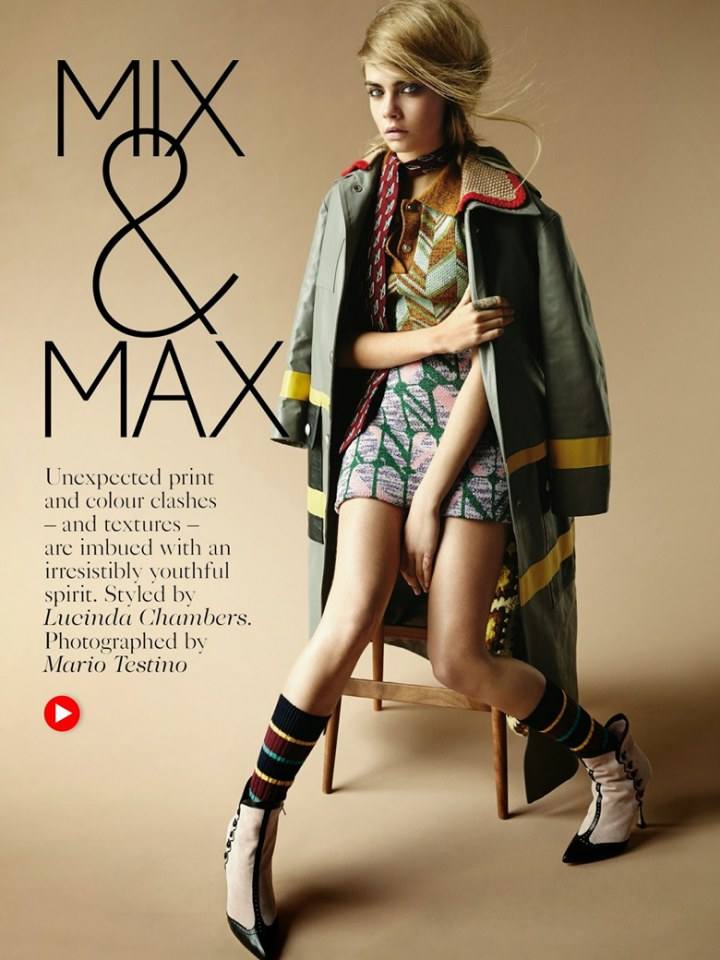 Cara Delevingne @ Vogue UK September 2014