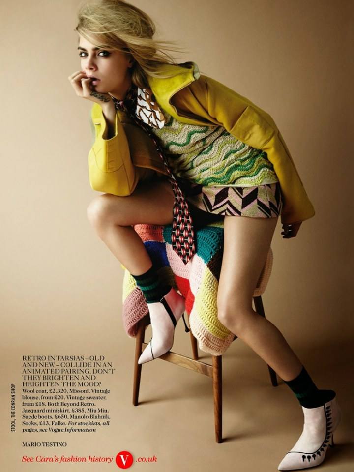 Cara Delevingne @ Vogue UK September 2014