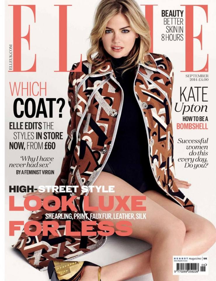 Kate Upton @ Elle UK September 2014