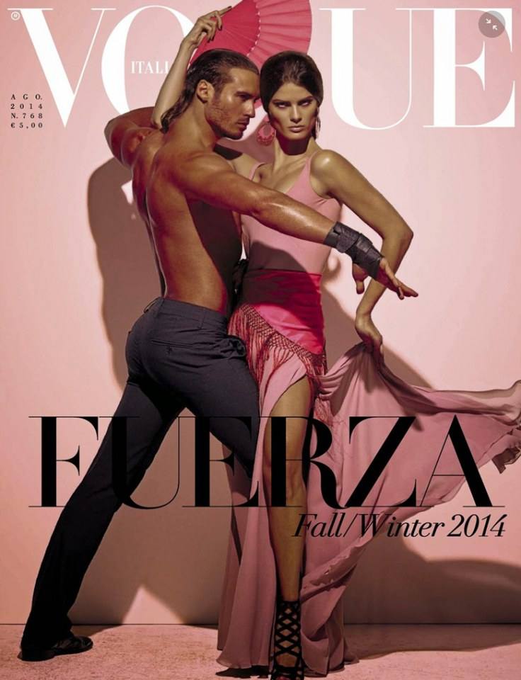 Isabeli Fontana & Timo Nu&ntilde;ez @ Vogue Italia August 2014