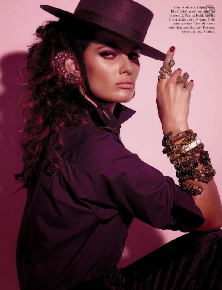 Isabeli Fontana & Timo Nu&ntilde;ez @ Vogue Italia August 2014