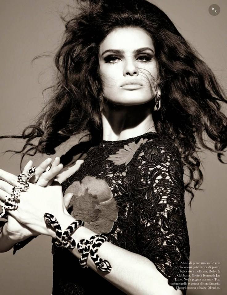 Isabeli Fontana & Timo Nu&ntilde;ez @ Vogue Italia August 2014