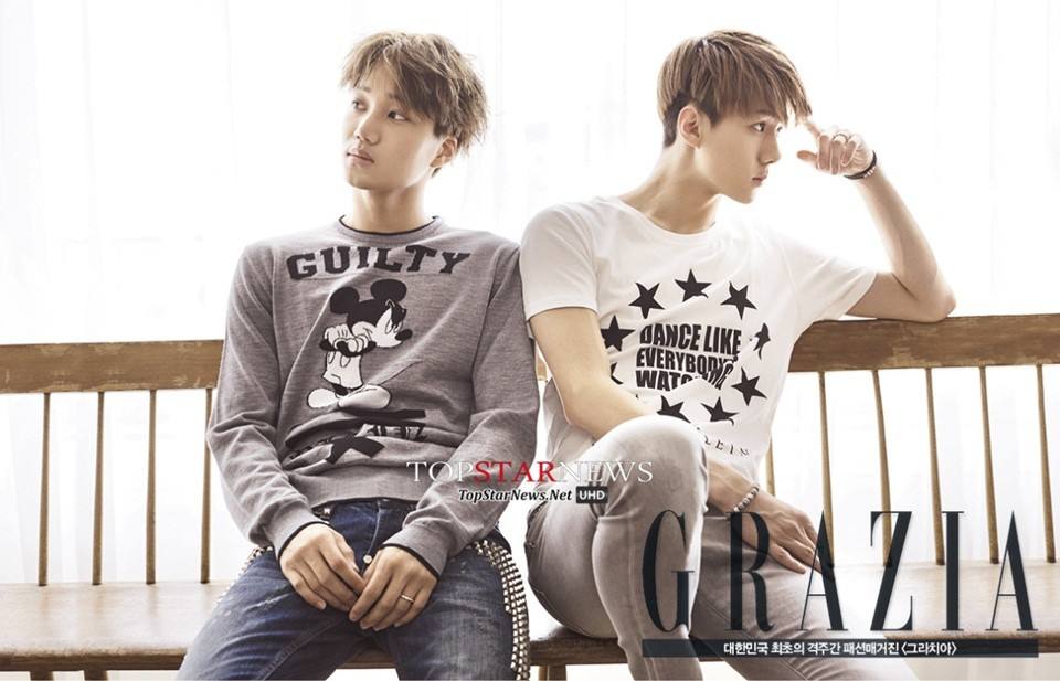 EXO's Kai & Sehun @ Grazia Korea August 2014